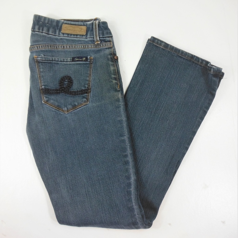 Womans Seven 7 Boot Cut Denim Jeans - 30